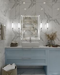 Фото № 5: Дизайн-проект двухкомнатной квартиры 64.24  м² Стиль Современная классика для ЖК Филатов Луг