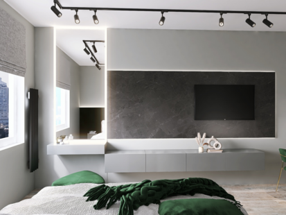 Фото № 3: Дизайн-проект квартиры-студии 30.99  м² стиль Модернизм для ЖК Московский