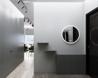 Фото № 5: Дизайн-проект квартиры-студии 30.99  м² стиль Модернизм для ЖК Московский