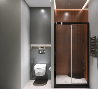 Фото № 4: Дизайн-проект квартиры-студии 30.99  м² стиль Модернизм для ЖК Московский