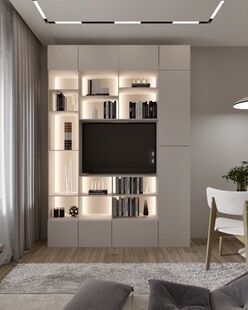 Фото № 2: Дизайн-проект двухкомнатной квартиры 37.76  м² Современный стиль для ЖК River Noure