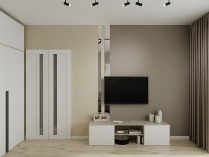 Фото № 3: Дизайн-проект двухкомнатной квартиры 71.18  м² стиль Модернизм для ЖК в г. Калининград