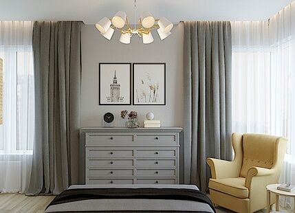 Фото № 2: Дизайн-проект трехкомнатной квартиры 69.5  м² Современный стиль для ЖК Северный квартал