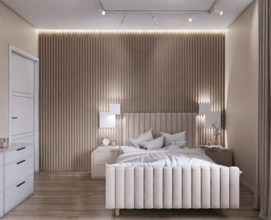 Фото № 4: Дизайн-проект двухкомнатной квартиры 54.8  м² Современный стиль для ЖК Спутник