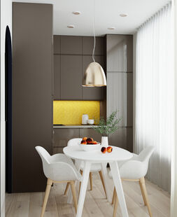 Фото № 5: Дизайн-проект двухкомнатной квартиры 52.6  м² Стиль Минимализм для ЖК Московский