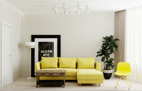 Фото № 1: Дизайн-проект двухкомнатной квартиры 52.6  м² Стиль Минимализм для ЖК Московский