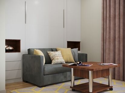 Фото № 1: Дизайн-проект квартиры-студии 23.31  м² Стиль Модернизм для ЖК Андерсен