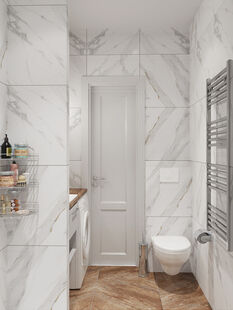 Фото № 5: Дизайн-проект однокомнатной квартиры 38.47  м² Стиль Современный для ЖК UP-квартал Римский