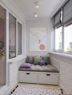 Фото № 6: Дизайн-проект трехкомнатной квартиры 92.3  м² Стиль Модернизм для ЖК Юго-Западный