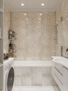 Фото № 4: Дизайн-проект трехкомнатной квартиры 92.3  м² Стиль Модернизм для ЖК Юго-Западный