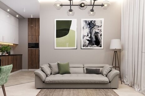 Фото № 1: Дизайн-проект пятикомнатной квартиры 64.0  м² Стиль Современный для ЖК 1147