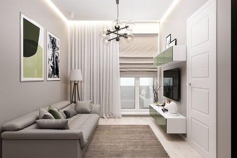 Фото № 5: Дизайн-проект пятикомнатной квартиры 64.0  м² Стиль Современный для ЖК 1147