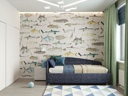 Фото № 2: Дизайн-проект трехкомнатной квартиры 67.6  м² Стиль Контемпорари для ЖК Сердце Одинцово