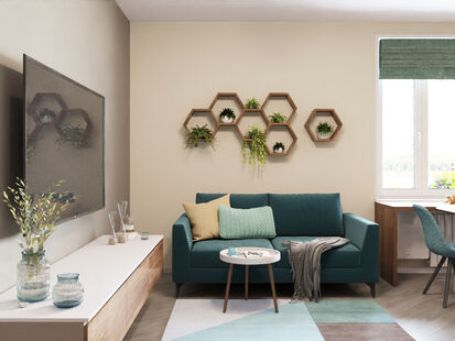 Фото № 3: Дизайн-проект трехкомнатной квартиры 67.6  м² Стиль Контемпорари для ЖК Сердце Одинцово