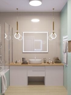 Фото № 5: Дизайн-проект трехкомнатной квартиры 67.6  м² Стиль Контемпорари для ЖК Сердце Одинцово