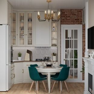 Фото № 4: Дизайн-проект трехкомнатной квартиры 75.85  м² Современный стиль для ЖК Московский