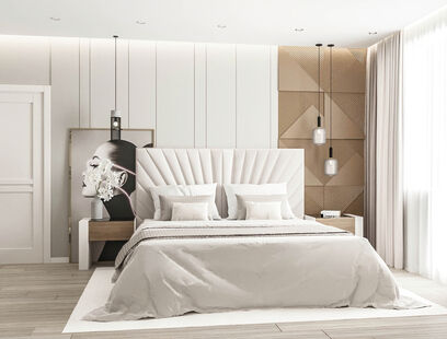 Фото № 3: Дизайн-проект двухкомнатной квартиры 67.7  м² стиль Модернизм для ЖК Настроение