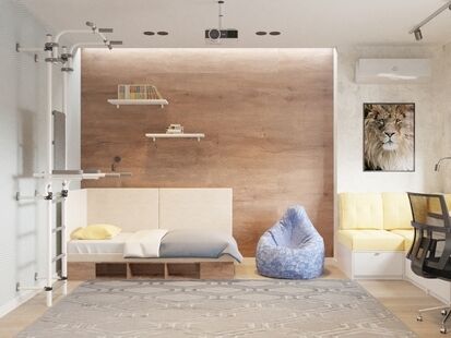 Фото № 2: Дизайн-проект трехкомнатной квартиры 85.1  м² Стиль Контемпорари для ЖК Южная Звезда