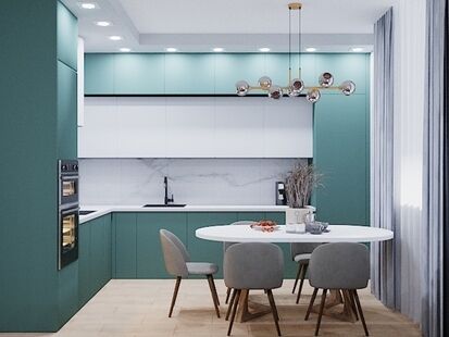 Фото № 2: Дизайн-проект трехкомнатной квартиры 89.72  м² Современный стиль для ЖК Отрада