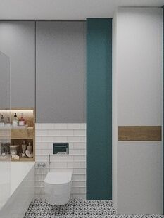 Фото № 3: Дизайн-проект трехкомнатной квартиры 89.72  м² Современный стиль для ЖК Отрада