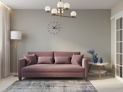 Фото № 1: Дизайн-проект двухкомнатной квартиры 58.25  м² Современный стиль для ЖК Московский