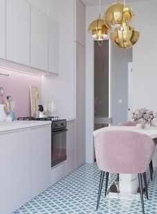 Фото № 2: Дизайн-проект однокомнатной квартиры 31.2  м² Стиль Современная классика для ЖК Московский