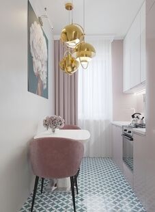 Фото № 5: Дизайн-проект однокомнатной квартиры 31.2  м² Стиль Современная классика для ЖК Московский