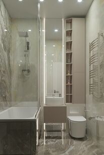 Фото № 6: Дизайн-проект однокомнатной квартиры 31.2  м² Стиль Современная классика для ЖК Московский