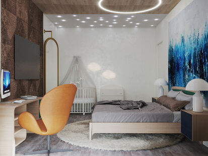 Фото № 6: Дизайн-проект таунхауса 101.71  м² стиль Модернизм для таунхауса