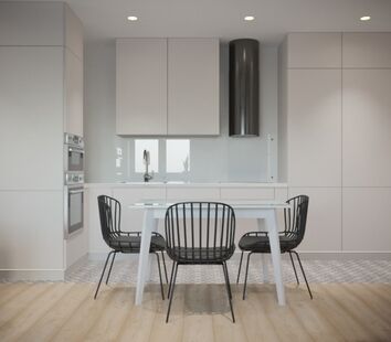 Фото № 3: Дизайн-проект однокомнатной квартиры 39.9  м² Современный стиль Пороект выполнен для ЖК Гагарина 23а