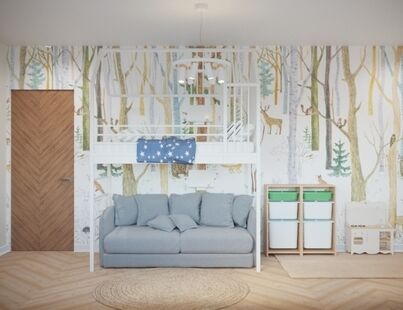 Фото № 5: Дизайн-проект четырехкомнатной квартиры 119.5  м² Современный стиль Пороект выполнен для ЖК Свой