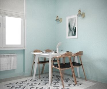 Фото № 5: Дизайн-проект двухкомнатной квартиры 47.0  м² Стиль Современная классика Пороект выполнен для ЖК Московский