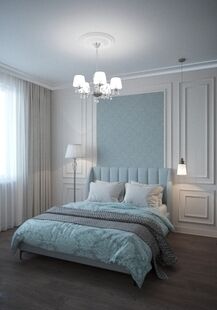 Фото № 4: Дизайн-проект двухкомнатной квартиры 47.0  м² Стиль Современная классика Пороект выполнен для ЖК Московский