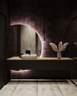 Фото № 5: Дизайн-проект четырехкомнатной квартиры 96.0  м² стиль Модернизм Пороект выполнен для ЖК Усадьба в Садовниках