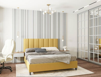 Фото № 3: Дизайн-проект двухкомнатной квартиры 70.2  м² Современный стиль Пороект выполнен для ЖК Образцовый квартал 6