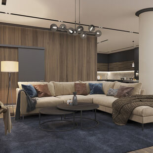 Фото № 6: Дизайн-проект трехкомнатной квартиры 159.13  м² стиль Модернизм Пороект выполнен для ЖК Леонтьевский Мыс