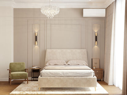 Фото № 3: Дизайн-проект трехкомнатной квартиры 55.95  м² стиль Модернизм Пороект выполнен для ЖК Дискавери Парк