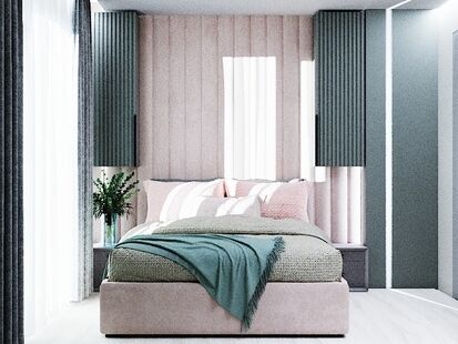 Фото № 3: Дизайн-проект четырехкомнатной квартиры 83.84  м² Современный стиль Пороект выполнен для ЖК Д1