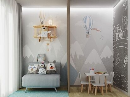 Фото № 6: Дизайн-проект четырехкомнатной квартиры 83.84  м² Современный стиль Пороект выполнен для ЖК Д1