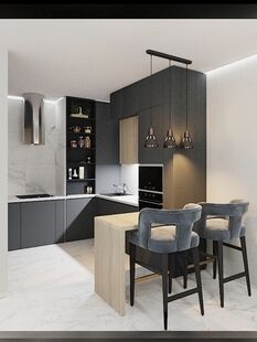 Фото № 5: Дизайн-проект четырехкомнатной квартиры 83.84  м² Современный стиль Пороект выполнен для ЖК Д1