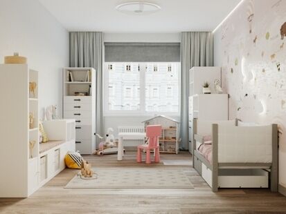 Фото № 2: Дизайн-проект трехкомнатной квартиры 117.45  м² Современный стиль для ЖК Фламинго