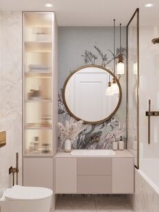 Фото № 2: Дизайн-проект четырехкомнатной квартиры 91.5  м² Современный стиль для ЖК Люберцы Парк