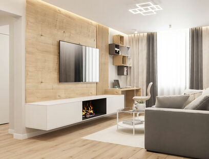 Фото № 1: Дизайн-проект трехкомнатной квартиры 65.07  м² Скандинавский стиль для ЖК в г. Братск