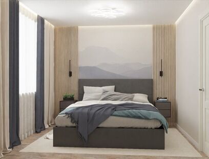 Фото № 6: Дизайн-проект трехкомнатной квартиры 65.07  м² Скандинавский стиль для ЖК в г. Братск