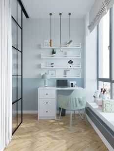 Фото № 5: Дизайн-проект трехкомнатной квартиры 68.2  м² Современный стиль Пороект выполнен для ЖК Московский