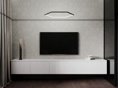 Фото № 5: Дизайн-проект двухкомнатной квартиры 62.3  м² Современный стиль Пороект выполнен для ЖК в г. Балашиха