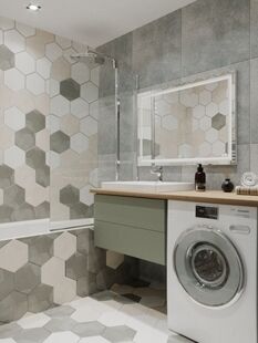 Фото № 2: Дизайн-проект двухкомнатной квартиры 62.3  м² Современный стиль Пороект выполнен для ЖК в г. Балашиха