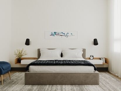 Фото № 2: Дизайн-проект трехкомнатной квартиры 83.2  м² Стиль Лофт Пороект выполнен для ЖК Переделкино Ближнее