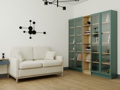 Фото № 3: Дизайн-проект трехкомнатной квартиры 83.2  м² Стиль Лофт Пороект выполнен для ЖК Переделкино Ближнее