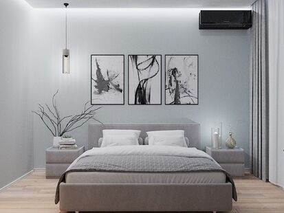 Фото № 1: Дизайн-проект трехкомнатной квартиры 79.9  м² Стиль Минимализм для ЖК Московский